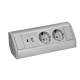 GNIAZDO MEBLOWE PODWÓJNE ORNO OR-GM-9039(GS)/G 2xUSB SCHUKO